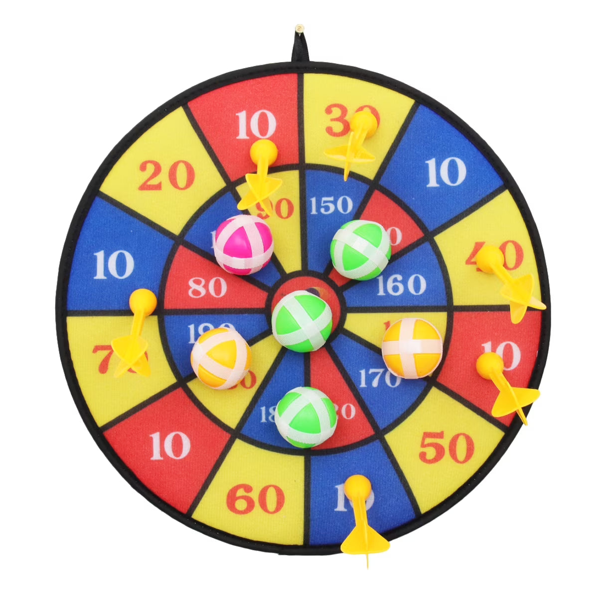 Flocking Dart Board Set with 4Pcs Darts Q4758
