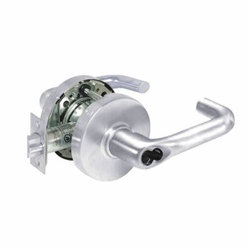 10 Line Cylindrical Locks with J Lever in Bright Chrome U811