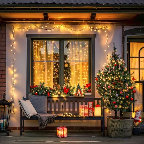 500 LED Orange and Purple Halloween String Lights R96623