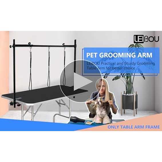 Dog Grooming Table Arm with 3 Noose and Clamp H89647