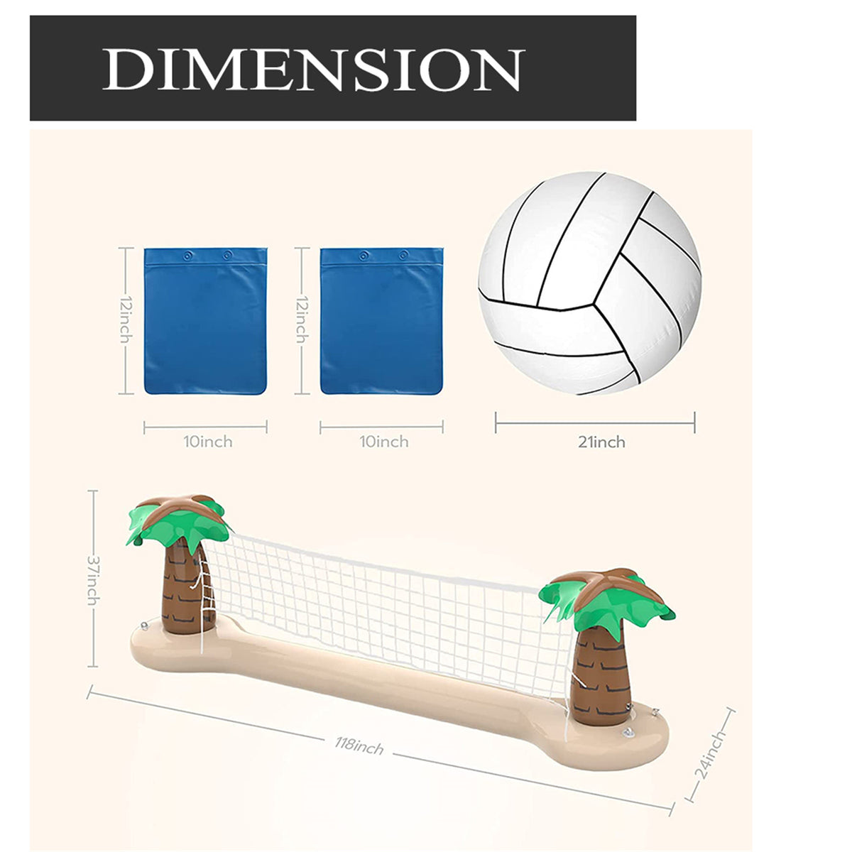 Inflatable Pool Volleyball Set M180