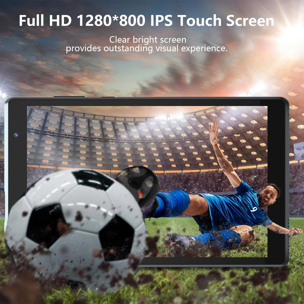 8 inch Android 12 Tablet 4GB RAM 32GB ROM IPS HD Display Black Y7024