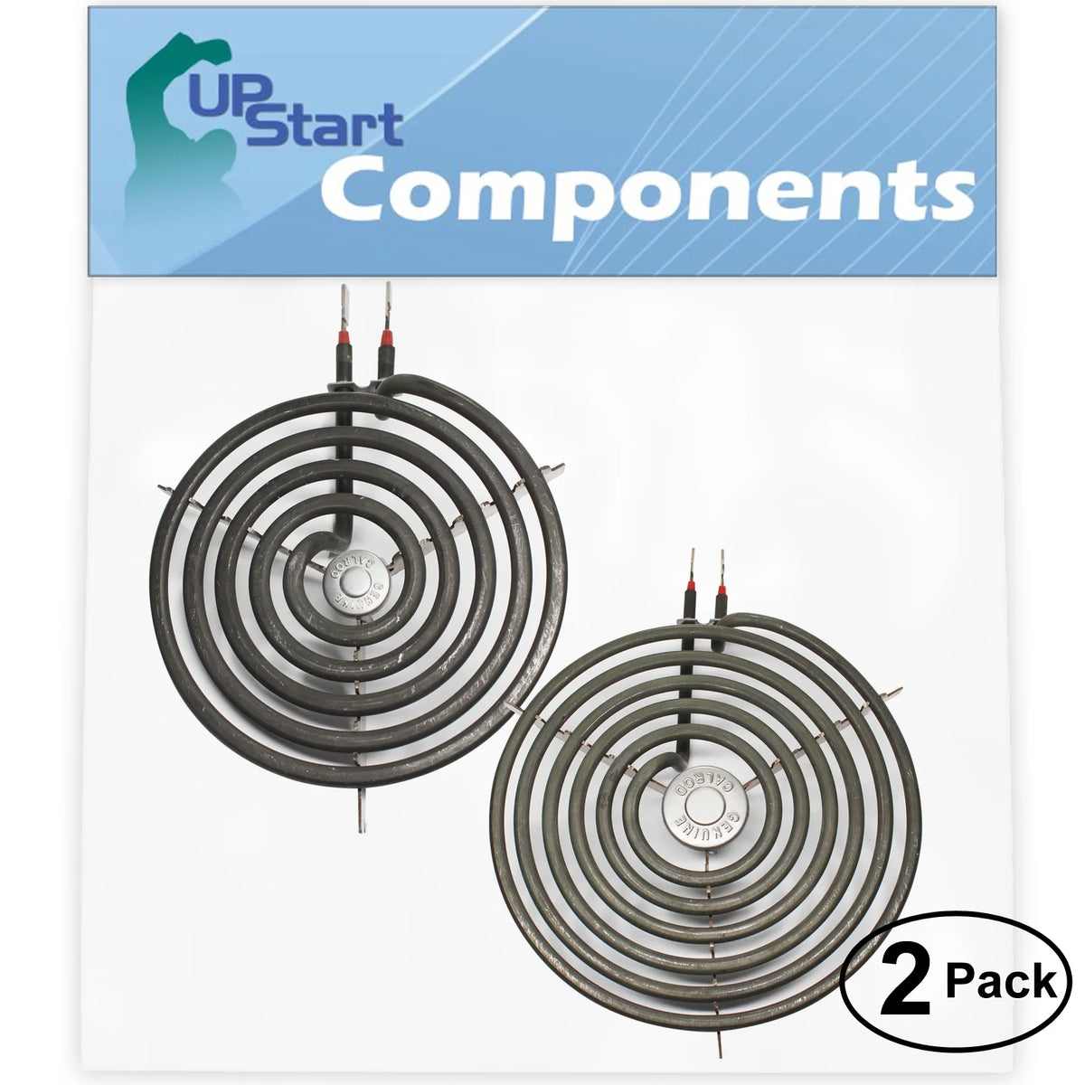 2-Pack 8 inch 6 Turns & 6 inch 5 Turns Surface Burner Elements for Range, Stove & Cooktop B1840