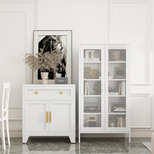 5 Tier Metal Storage Cabinet with 2 Barn Door U812
