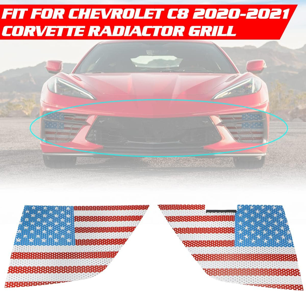 Black Aluminum Car Radiator Grille Vent Set L310