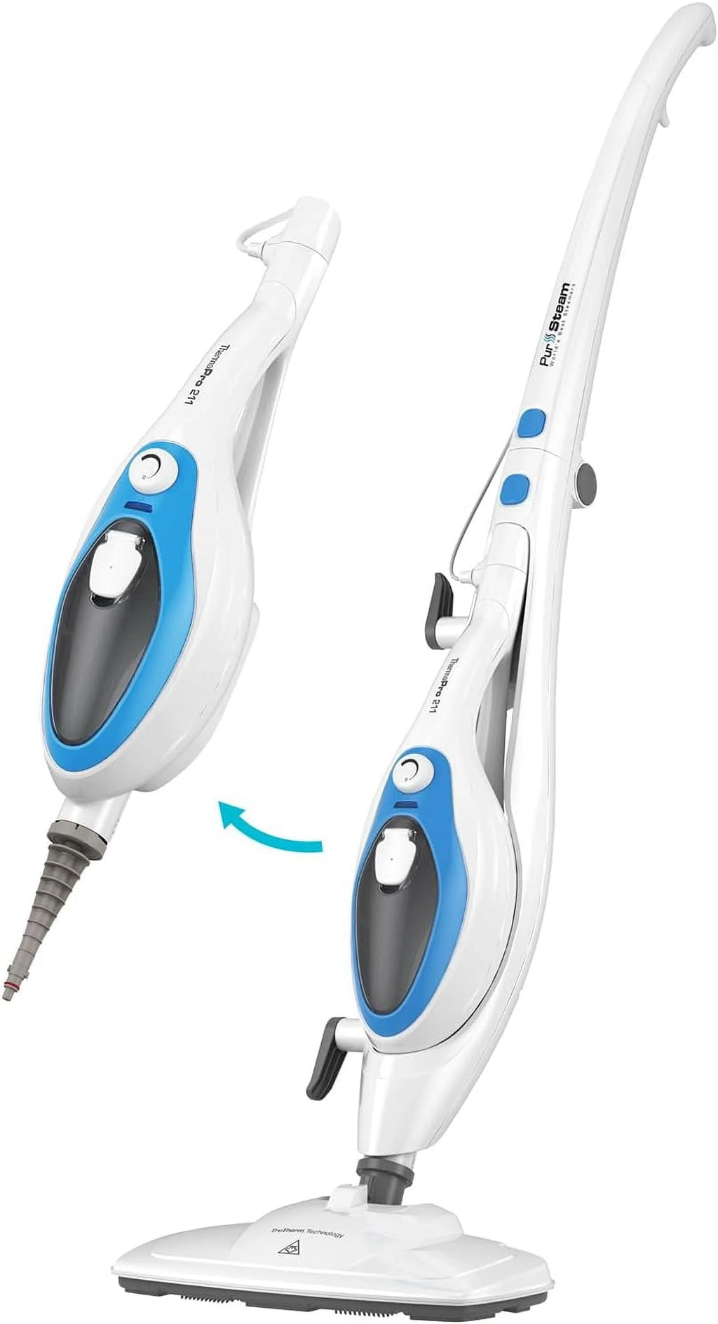 10-in-1 Steam Mop with Detachable Handheld Steam Cleaner P4576