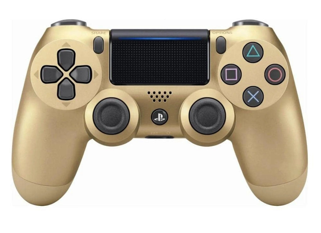 Gold Gaming Controller PS4 Console With Cleaning Kit Bundle U67726
