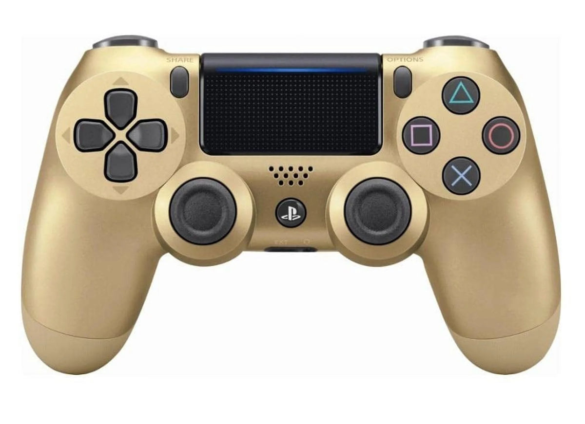 Gold Gaming Controller PS4 Console With Cleaning Kit Bundle U67726