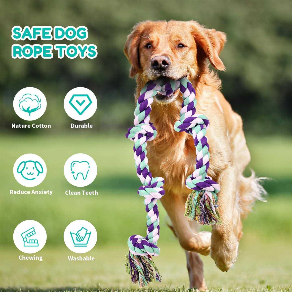 Dog Rope Toys 42In 6 Knots U2907
