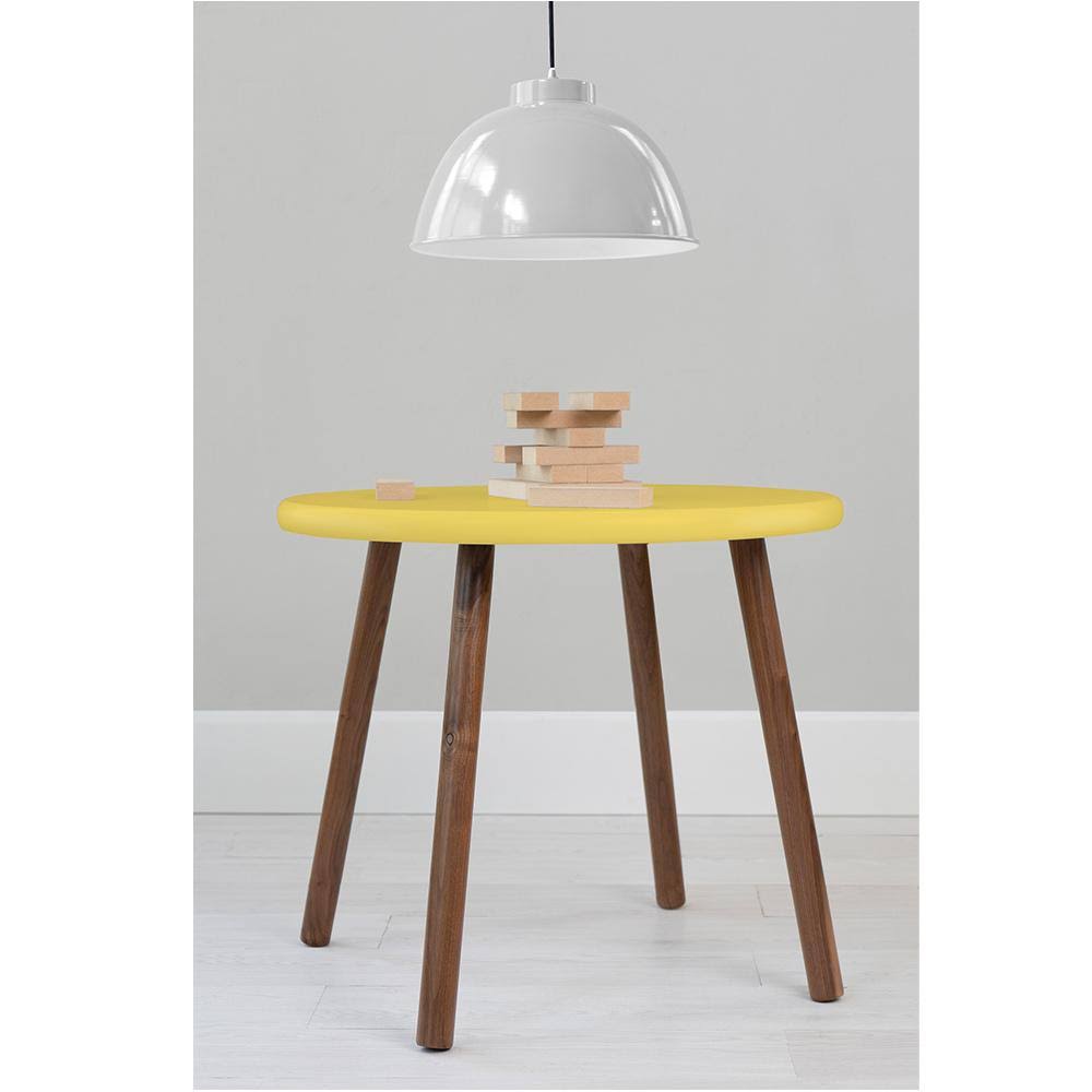 Round Kids Table Maple/Yellow F84816