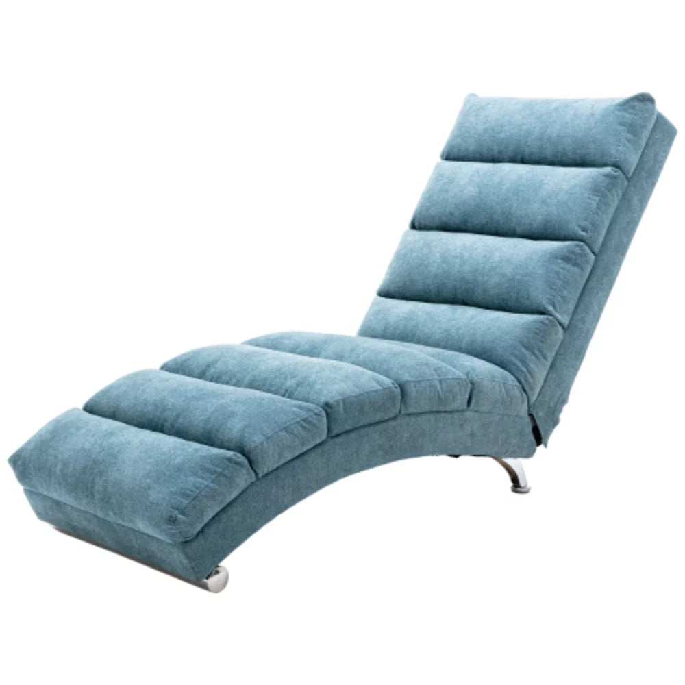 Blue Linen Chaise Lounge L49002