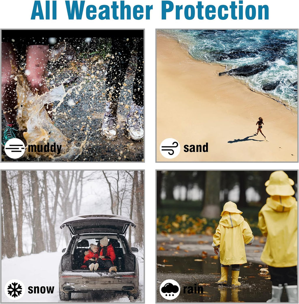 Black TPE All Weather Floor Liners Y502