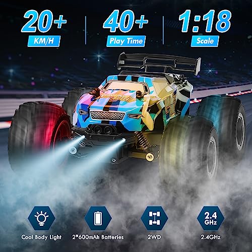 2.4Ghz All Terrain Off-Road Monster Truck with LED Bodylight and 2 Rechargeable Batteries X711