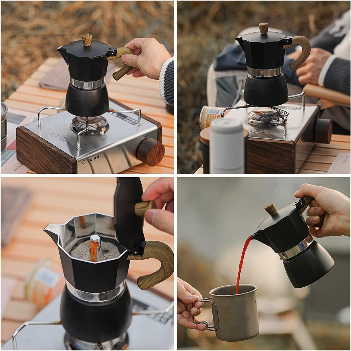 6 cup 10 OZ Aluminium Stovetop Espresso Maker M629821