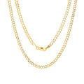 10k Yellow Gold Solid 4mm Cuban Chain Pendant Necklace 16" - 30" Y3216