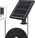 White Solar Panel with Wall Mount and Power Cable S883