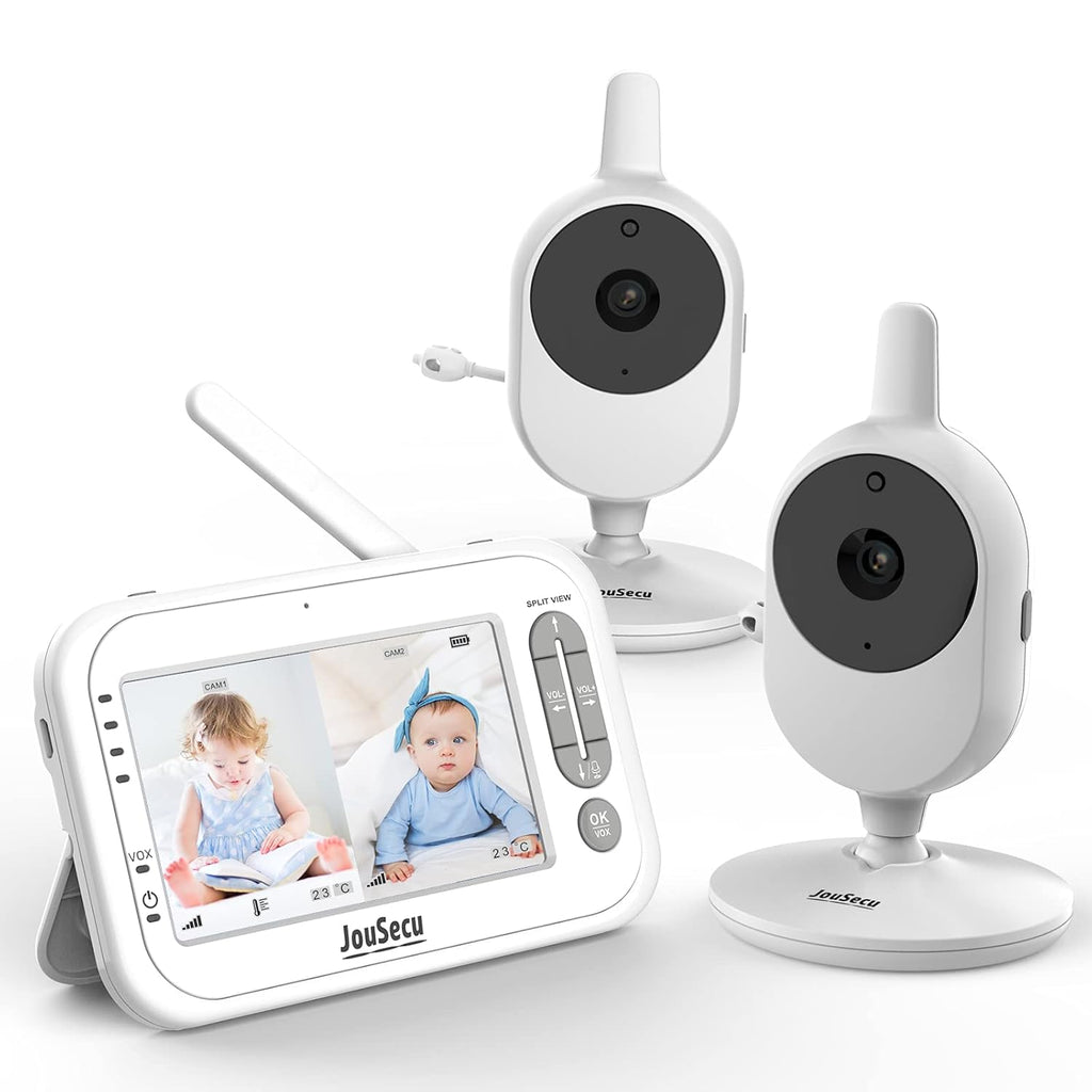Baby Monitor with Camera and Audio 4.3 Inches LCD Split Screen O988