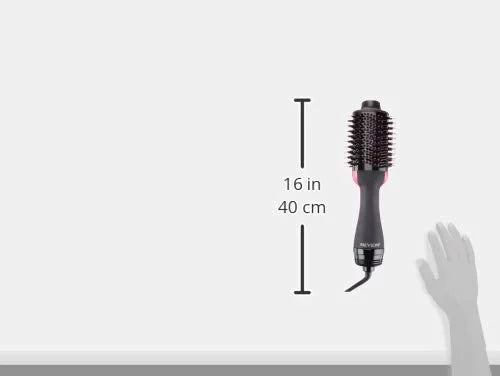Black Hot Air Brush Hair Dryer And Volumizer B461