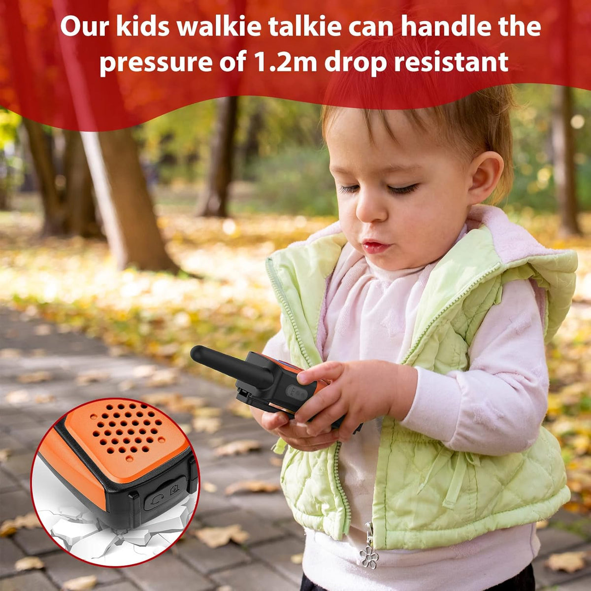 Walkie Talkie for Kids with Batteries and Charger E107