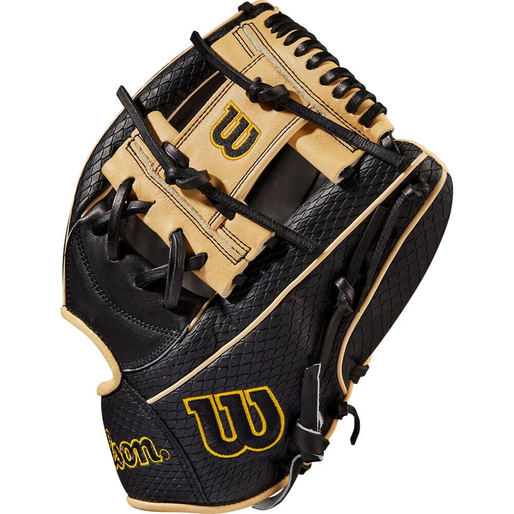 11.75 Baseball Glove Cross Web Black/Blonde Right Hand O8398