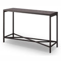 Industrial Metal Console Table in Gray Q79627