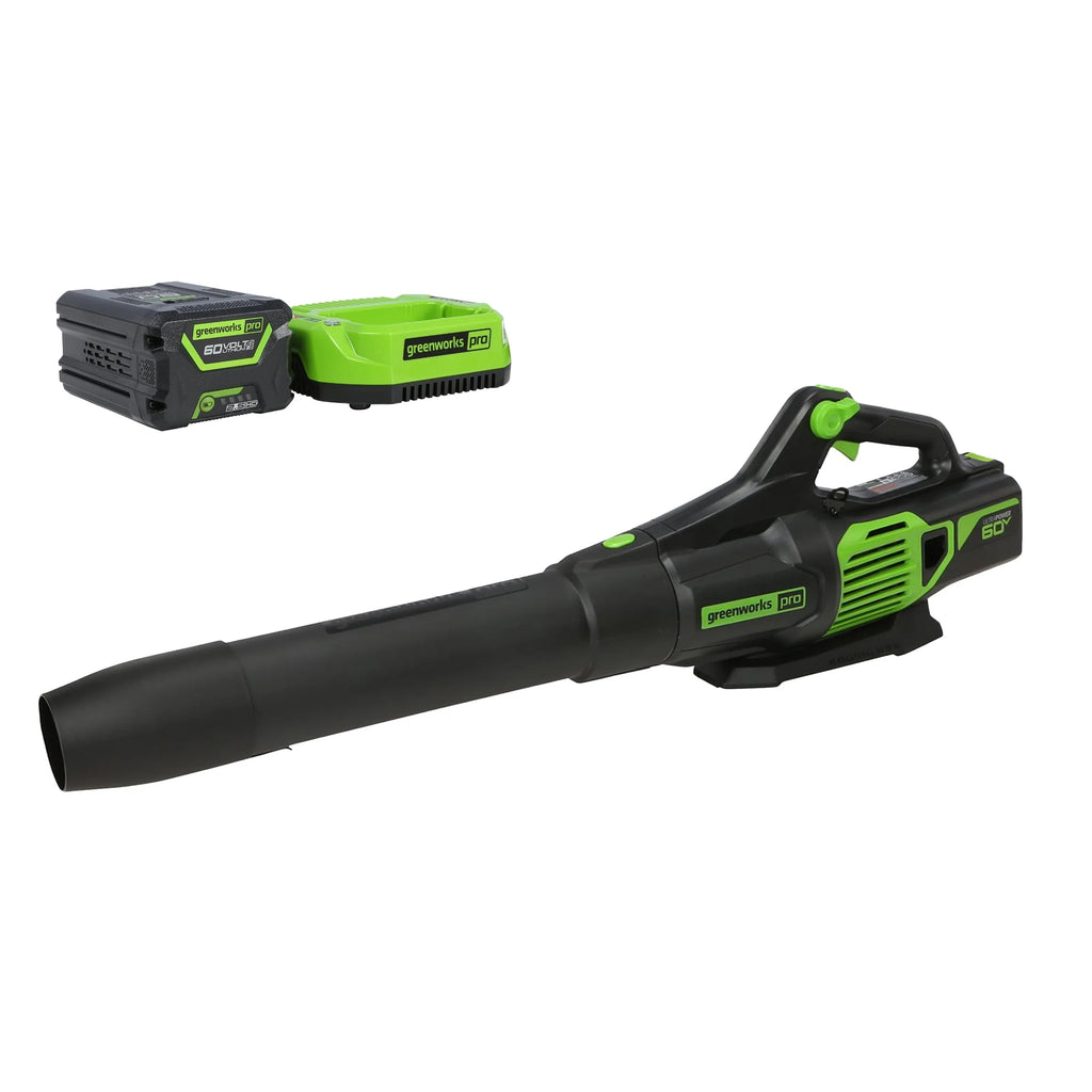 60V 610 CFM Cordless Brushless Leaf Blower with 2.5Ah Battery & Charger W524
