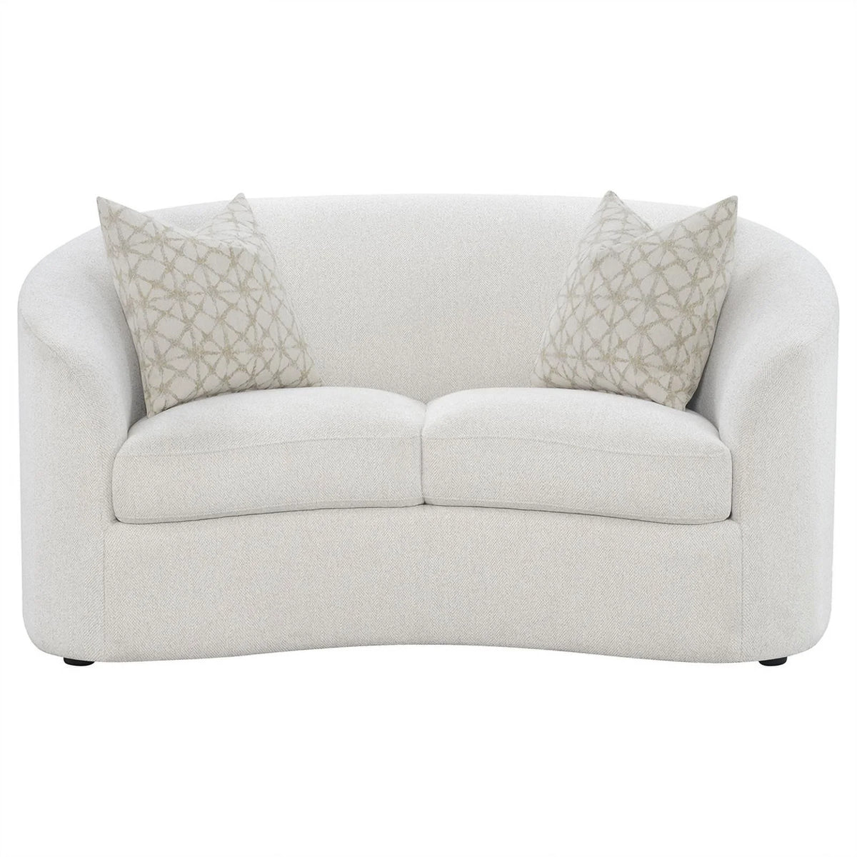 Latte Fabric Upholstered 2-piece Living Room Set J4715