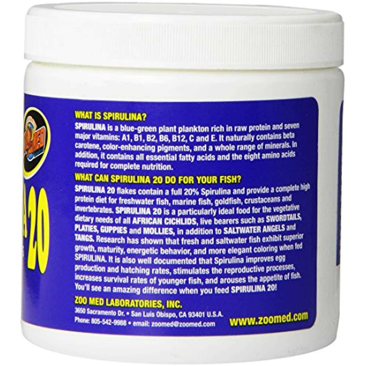 Spirulina 20 Fish Food Flakes Q279