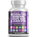 Resveratrol Berberine Grape Seed Extract Quercetin Green Tea Extract 60 Capsules J729470