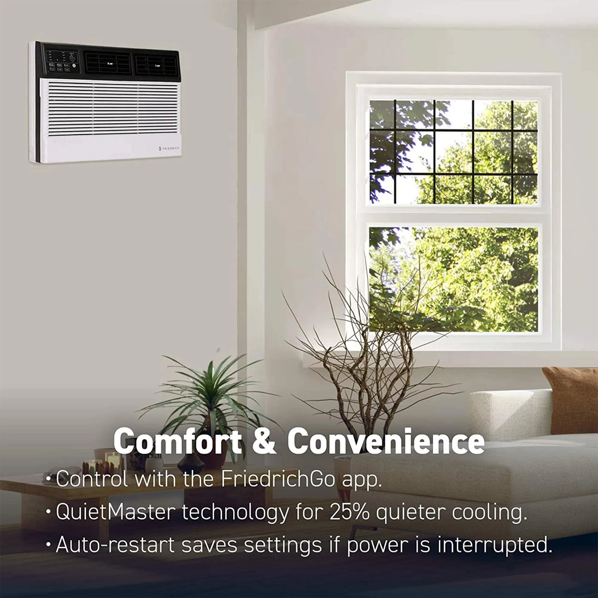 White Wi-Fi Controlled Window Air Conditioner M58744