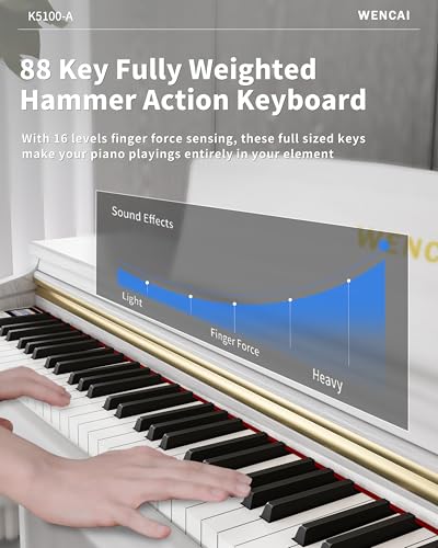 White Full Size Weighted Digital Piano B337919
