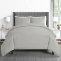 King Duvet Cover Set in Silver B6022