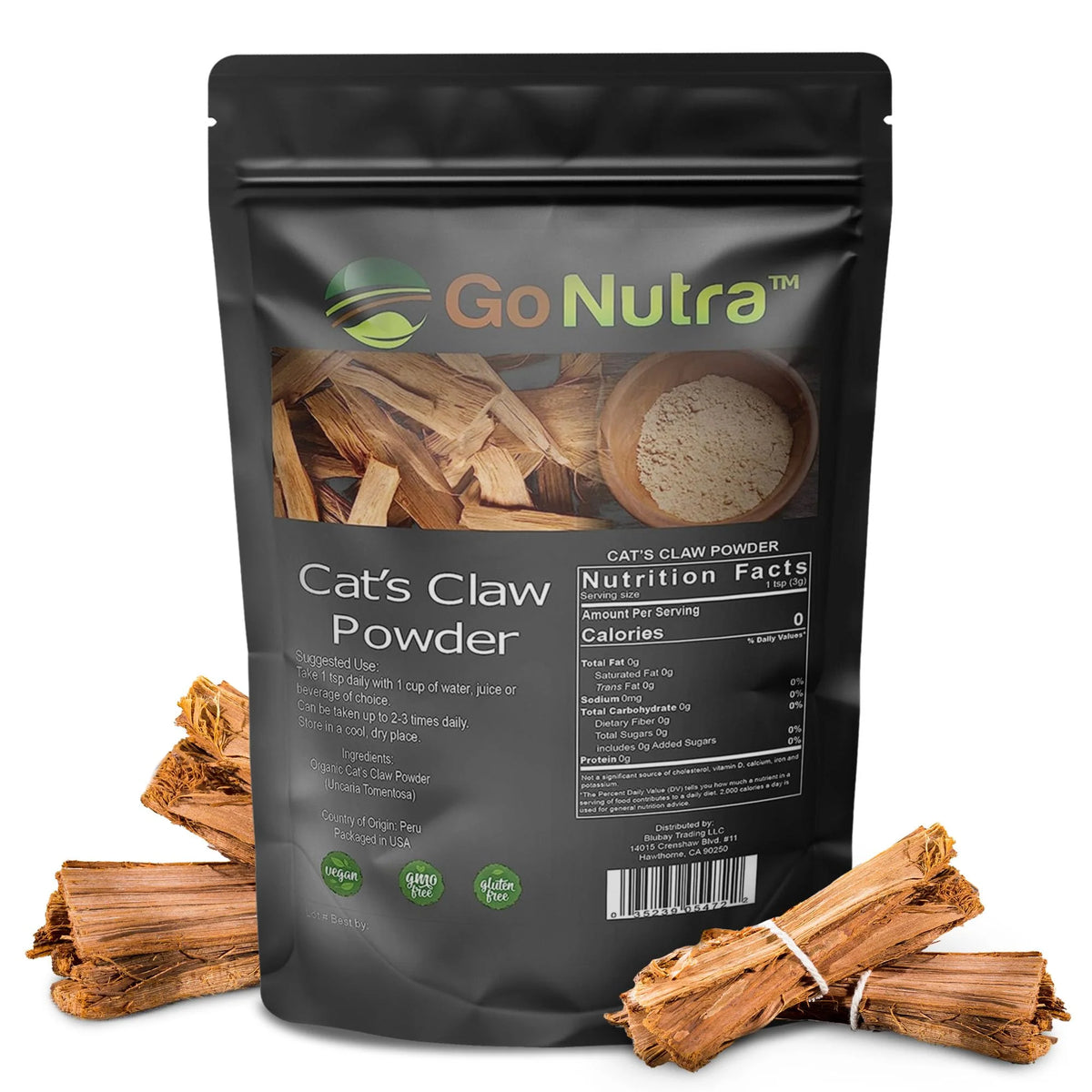 Cats Claw Powder Herbal Supplement 8 oz A186695
