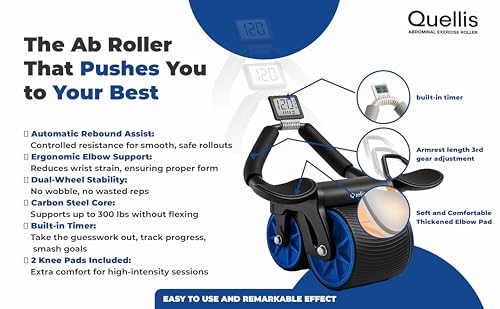Ab Roller Wheel Set with Elbow Support and 2 Knee Pads Z663