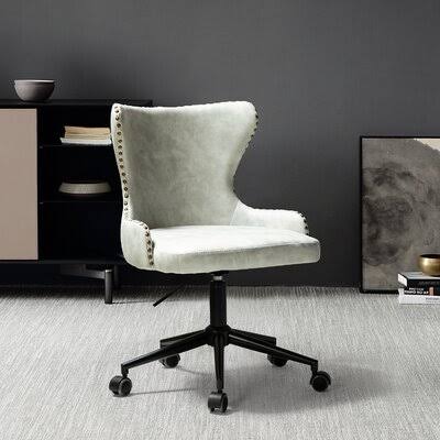 Silver Polyester Blend Task Chair S573
