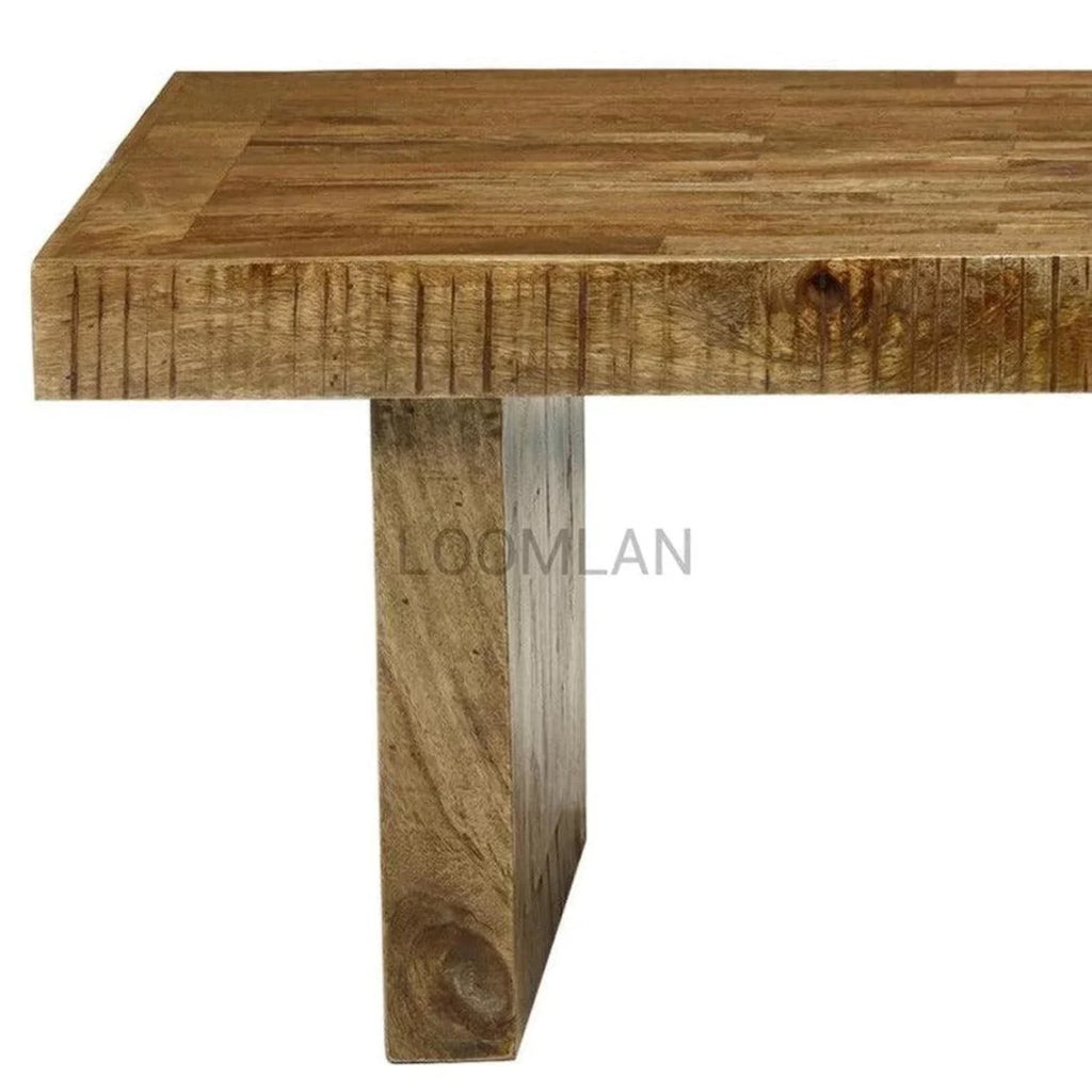 Rustic Reclaimed Wood End Side Table O6757