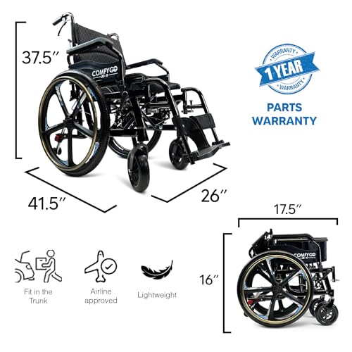 Black 17.5" Seat Width Self Propelled Wheelchair A346500