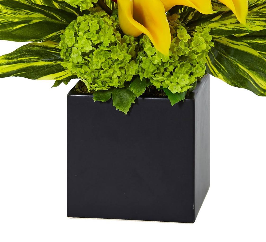 Silk Heliconia and Calla Arrangement T5538