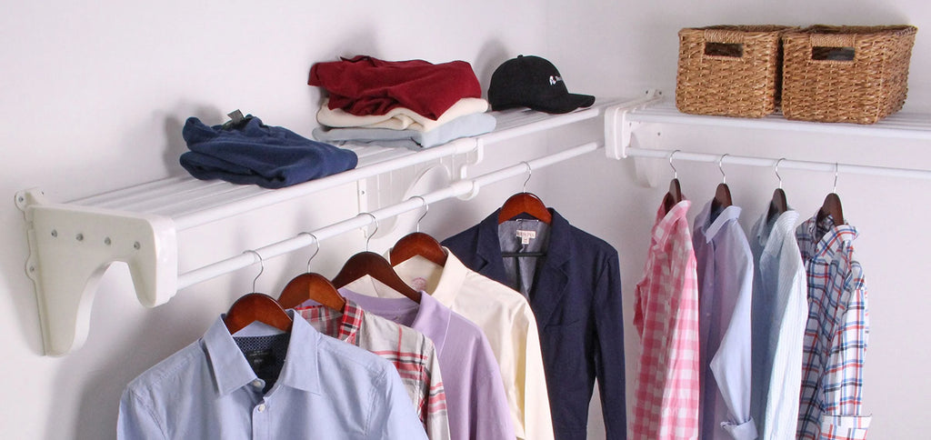 White Closet Organizer Kit F852