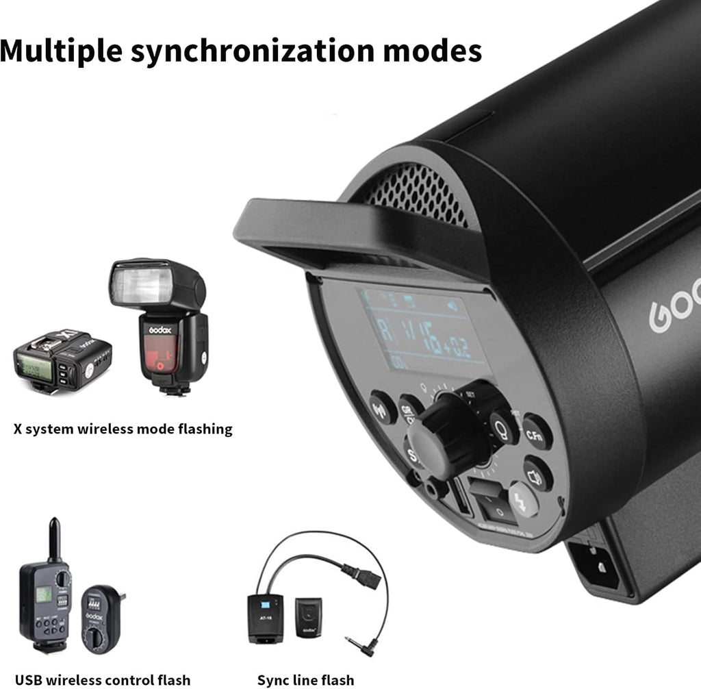 3Pack 1800Ws Bowens Mount Studio Flash Strobe Monolight Kit with Softbox, Umbrella, Barndoor M7433