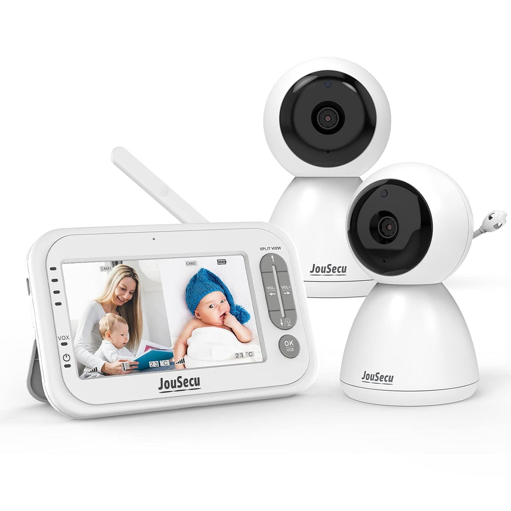 Baby Monitor with Camera and Audio 4.3 Inches LCD Split Screen O988