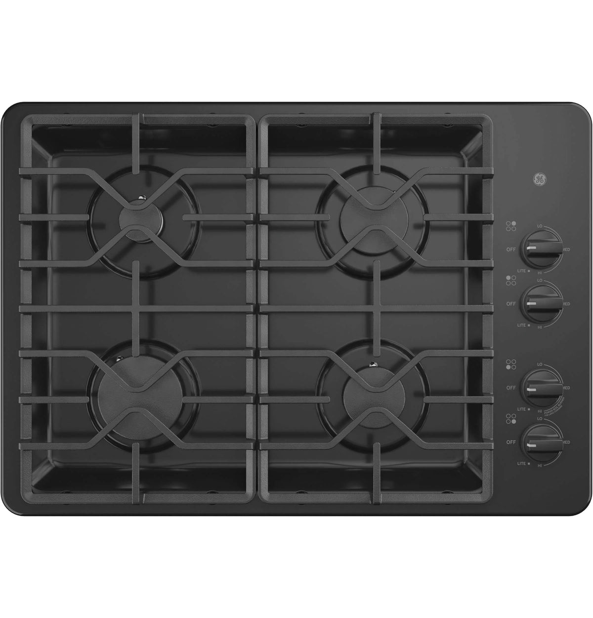 Black 4 Burner Gas Cooktop Y285059