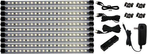 21 LED Under Cabinet Lighting Cool White 24 Watt 12V DC F77481