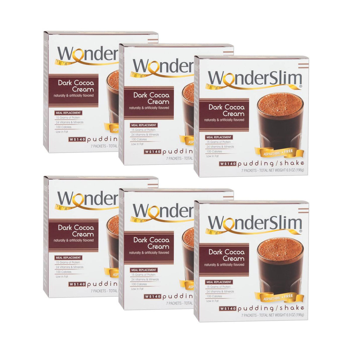 6 Boxes Diet Protein Shake & Pudding, Dark Cocoa Cream S682583