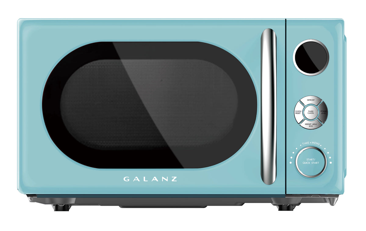 0.7 Cu ft 700 Watts Blue Retro Countertop Microwave Oven Z91592
