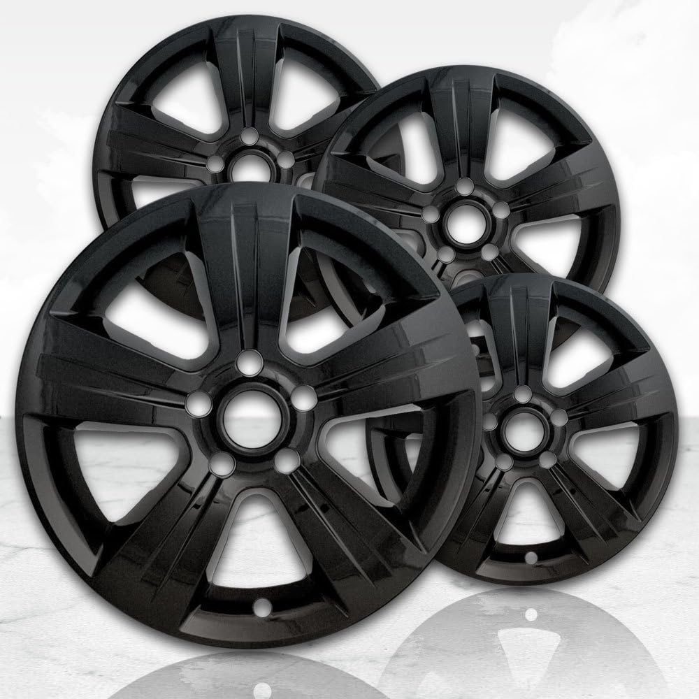 17" Gloss Black Wheel Skins Set of 4 Y1293