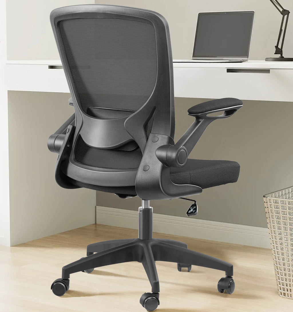 Black Ergonomic Mesh Office Chair with Lumbar Support X282