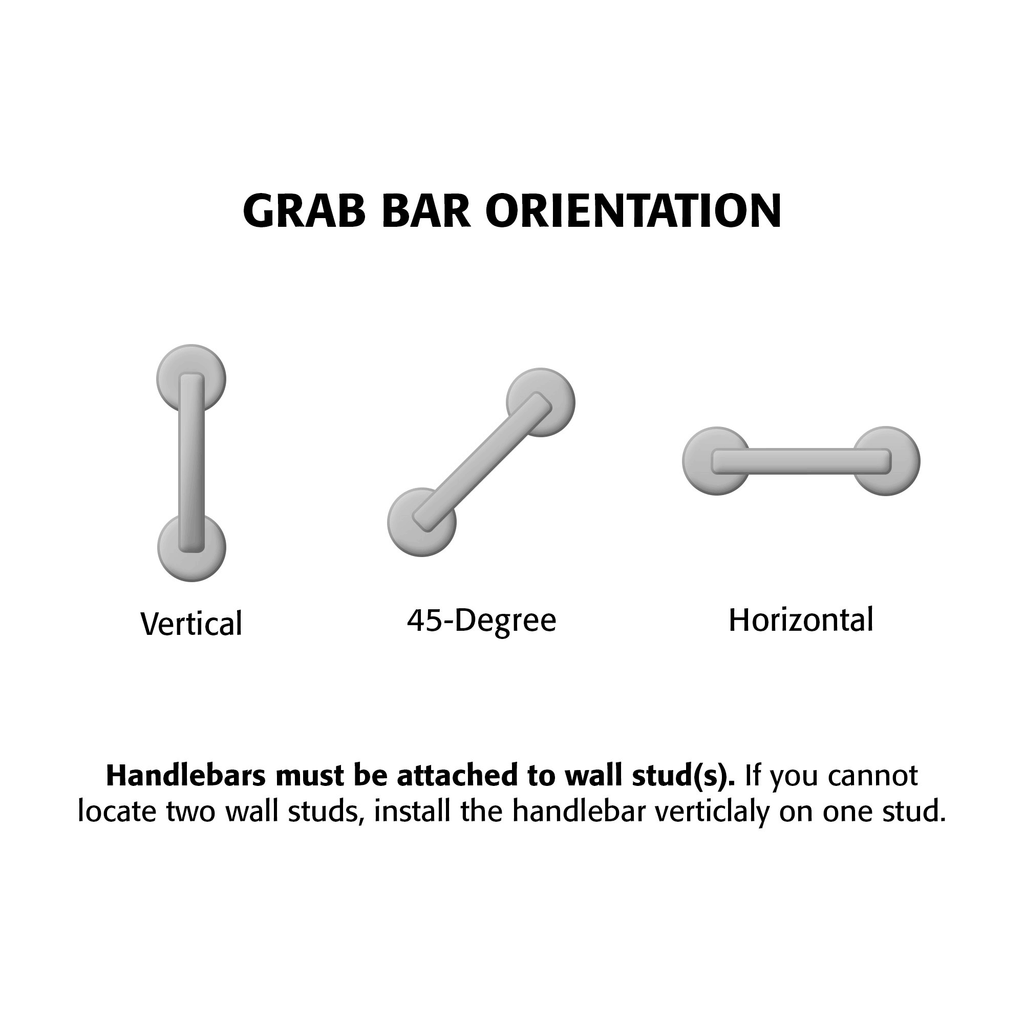 Stainless Steel Grab Bar with Safety Grip J451