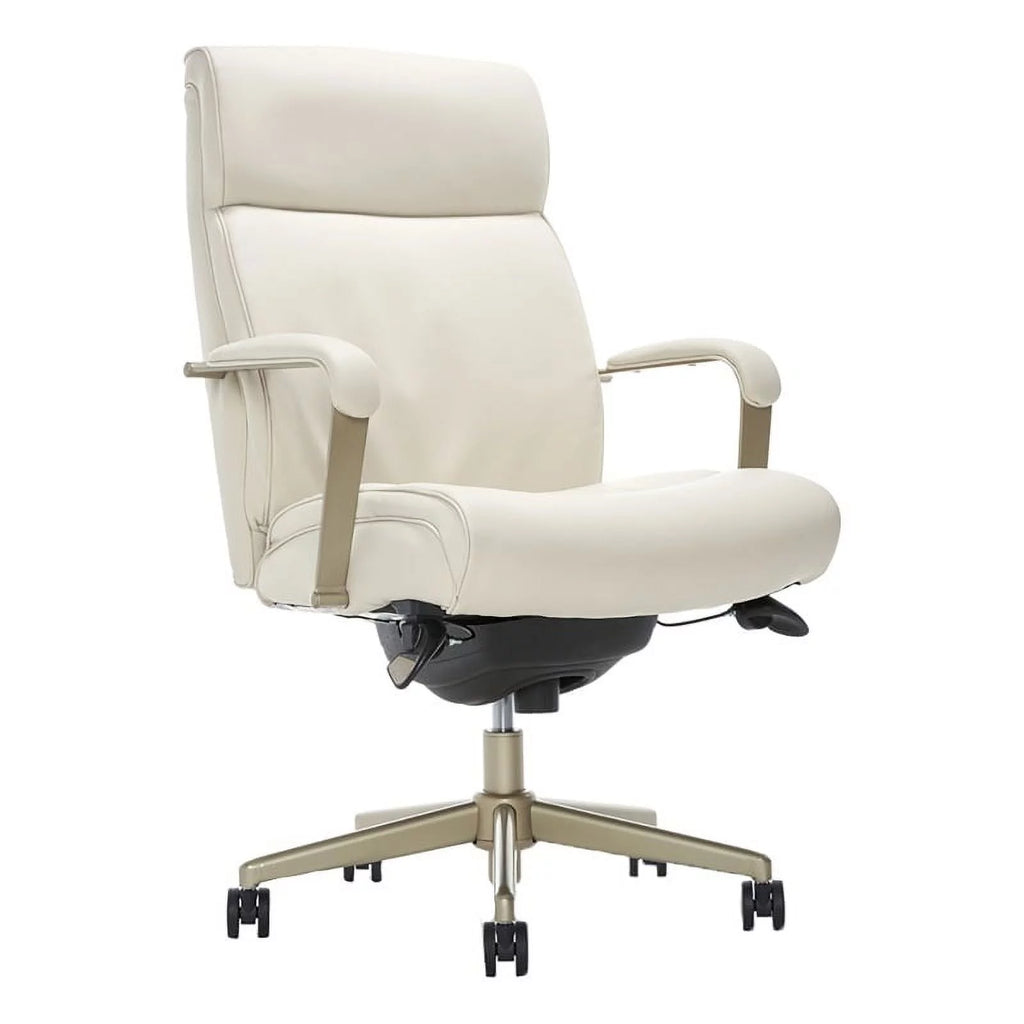 Ivory White Faux Leather Executive Office Chair U152825