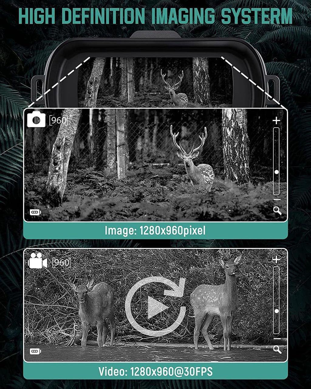 Night Vision Digital Infrared Binoculars with 32GB Memory Card K981